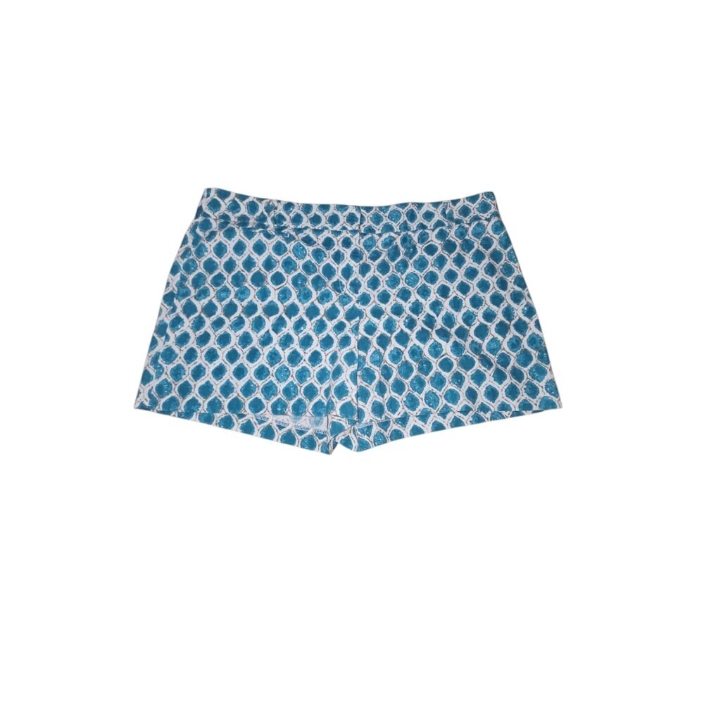 Ann Taylor Loft Women's Blue/White/Gray Shorts Size 14‎
